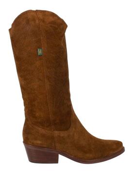 Stivales Dakota Boots Cowboy Pelle Marrone per Donna