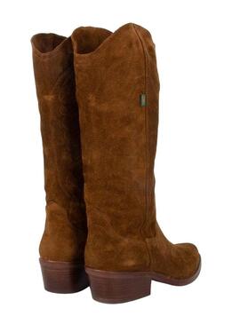 Stivales Dakota Boots Cowboy Pelle Marrone per Donna