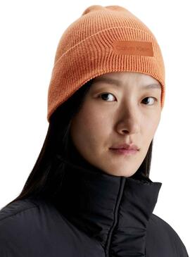 Cappello Calvin Klein Essential Knit Arancione Donna