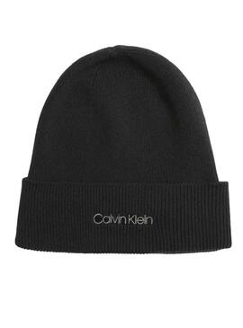 Cappello Calvin Klein Essential Knit Nero per Donna