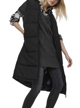 Gilet Largo Only Lalina Waistcoat Nero Donna