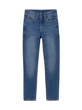 Pantaloni Mayoral Denim Skinny Blu per Bambino