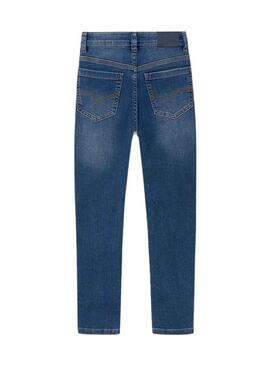 Pantaloni Mayoral Denim Skinny Blu per Bambino