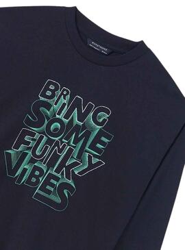T-Shirt Mayoral Funky Vibes Blu Navy per Bambino