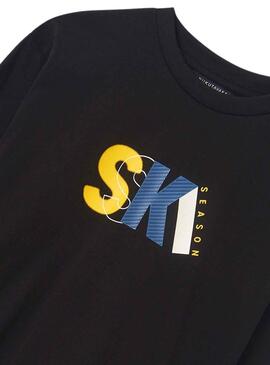 Pack 2 T-Shirts Mayoral Ski Solare Blu Navy Bambino