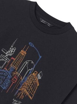 T-Shirt Mayoral New Città Nero per Bambino