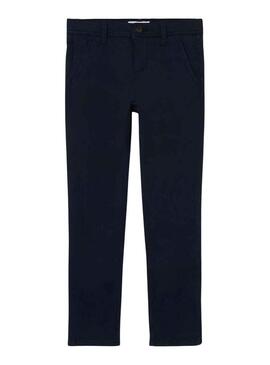 Pantaloni Name It Silas Chino Blu Navy per Bambino