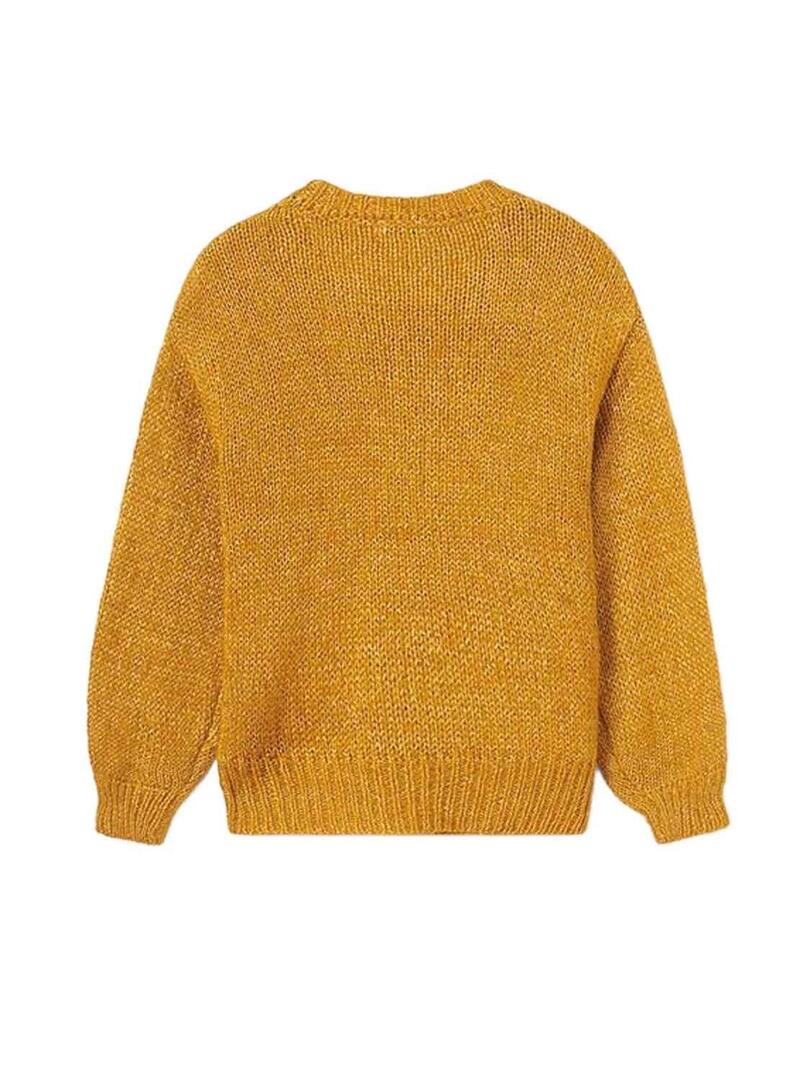 Pullover Mayoral Fantasia Giallo per Bambina