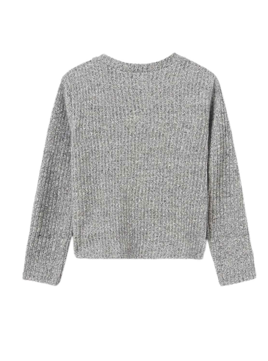 Pullover Mayoral Canale Cut Out Grigio per Bambina