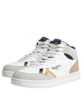 Sneakers Pepe Jeans Player Britboot Bianco Bambino
