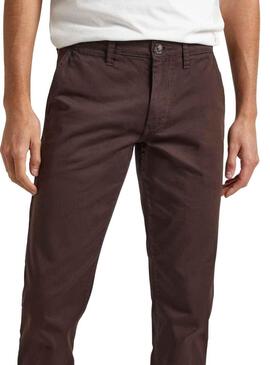 Pantaloni Pepe Jeans Charly Marrone Uomo