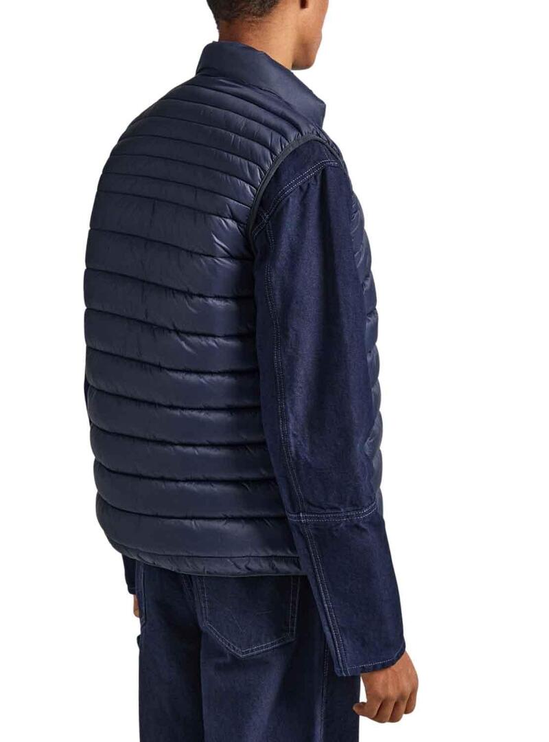 Gilet Pepe Jeans Ball Blu Navy per Uomo