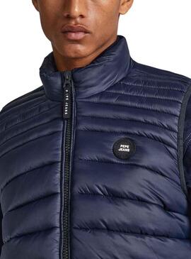 Gilet Pepe Jeans Ball Blu Navy per Uomo