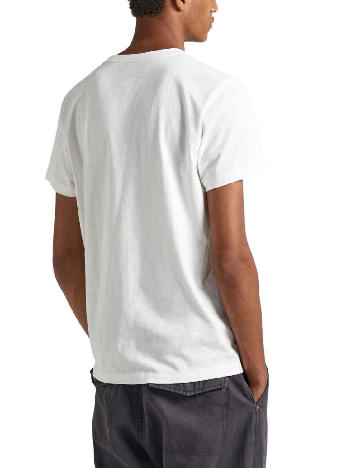 T-Shirt Pepe Jeans Wido Bianco per Uomo