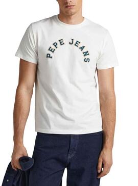 T-Shirt Pepe Jeans Westend Bianco per Uomo