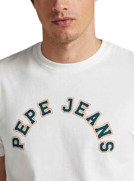 T-Shirt Pepe Jeans Westend Bianco per Uomo