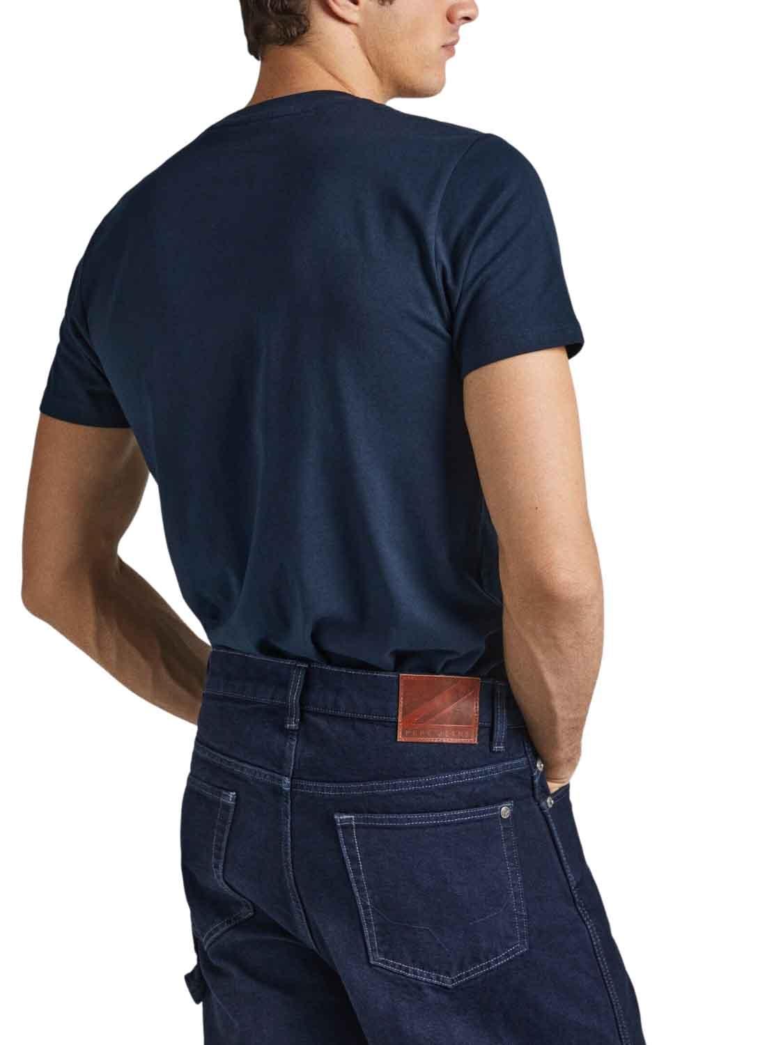 T-Shirt Pepe Jeans Westend Blu Blu Navy Uomo