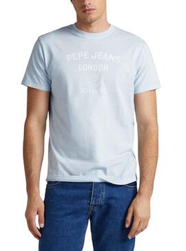 T-Shirt Pepe Jeans Kerman Blu per Uomo
