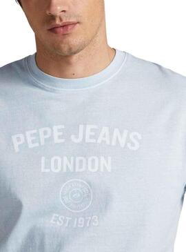 T-Shirt Pepe Jeans Kerman Blu per Uomo