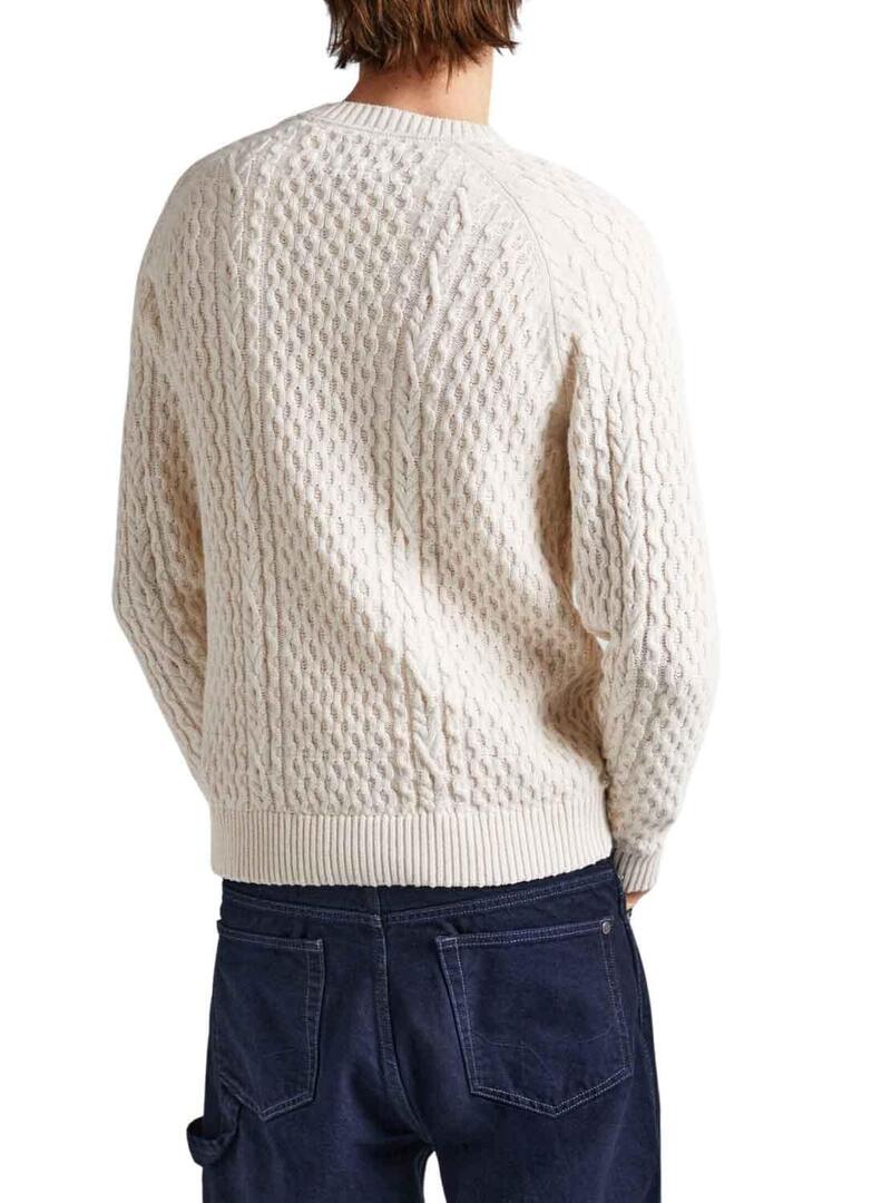 Pullover Pepe Jeans Sly Bianco per Uomo