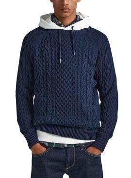 Pullover Pepe Jeans Sly Blu Navy per Uomo