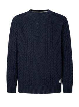 Pullover Pepe Jeans Sly Blu Navy per Uomo