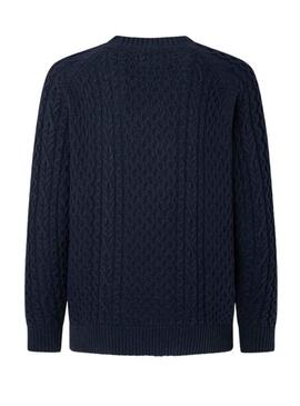 Pullover Pepe Jeans Sly Blu Navy per Uomo