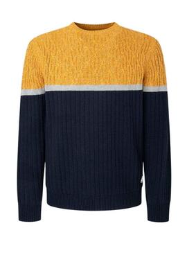 Pullover Pepe Jeans Silvano Blu Navy per Uomo