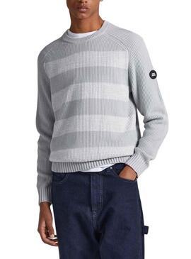 Pullover Pepe Jeans Sheldon Grigio per Uomo