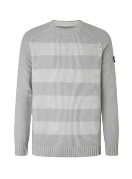 Pullover Pepe Jeans Sheldon Grigio per Uomo