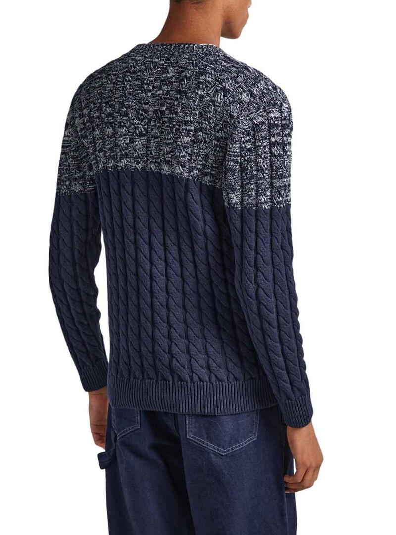 Pullover Pepe Jeans Seth Blu Navy per Uomo