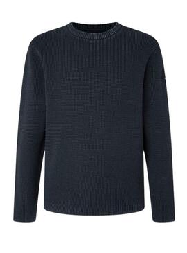 Pullover Pepe Jeans Dean Crew Blu Navy per Uomo