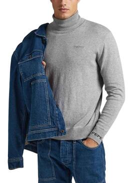 Pullover Pepe Jeans Andre Tartaruga Grigio per Uomo