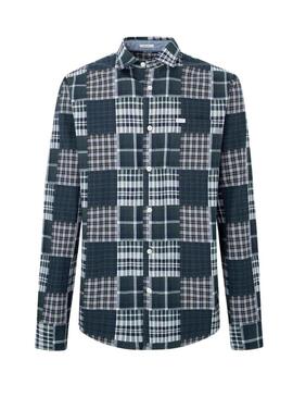 Camicia Pepe Jeans Clive Verde per Uomo