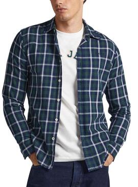 Camicia Pepe Jeans Clem Blu Blu Navy per Uomo