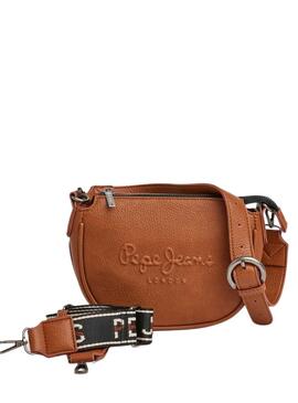 Borsa a Tracolla Pepe Jeans Cris Bass Marrone per Donna