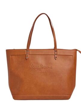 Borsa Pepe Jeans Bella Bass Marrone per Donna