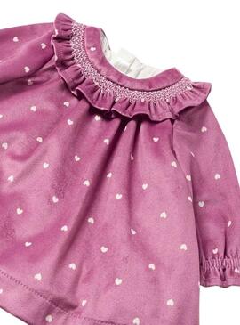 Vestito Mayoral Terciopelliccia Viola per Baby