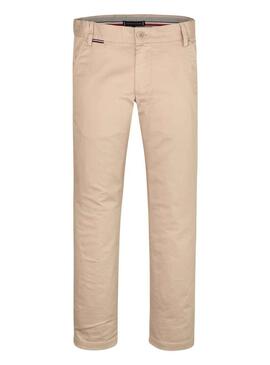 Pantaloni Tommy Hilfiger Chino Beige per Bambino