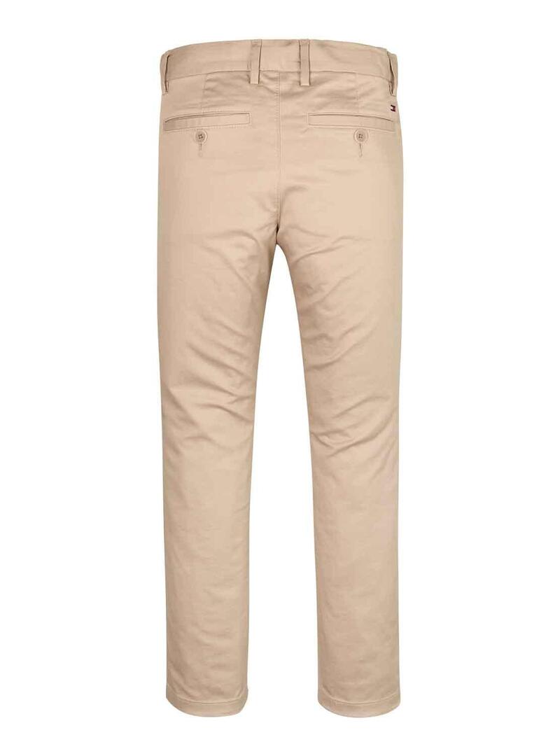 Pantaloni Tommy Hilfiger Chino Beige per Bambino