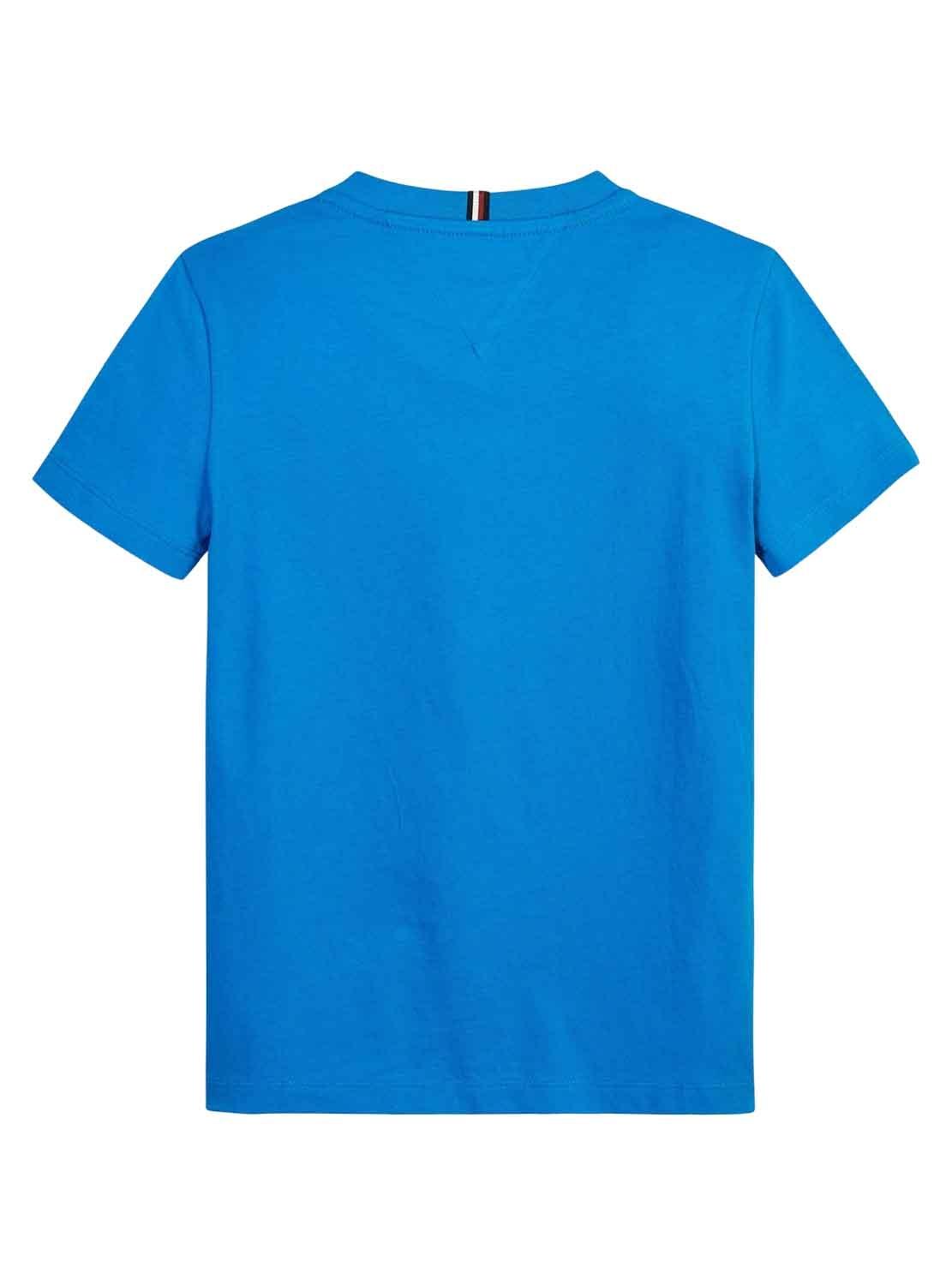 T-Shirt Tommy Hilfiger New York Flag Blu Bambino