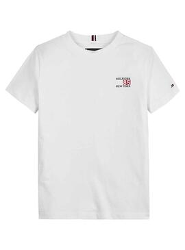 T-Shirt Tommy Hilfiger New York Bianco Bambino