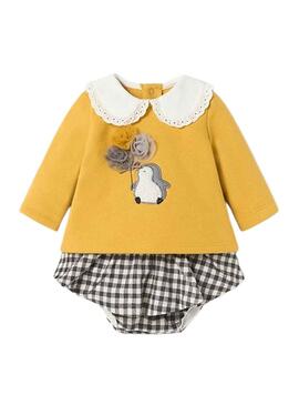 Set Mayoral Bloomer Giallo per Baby
