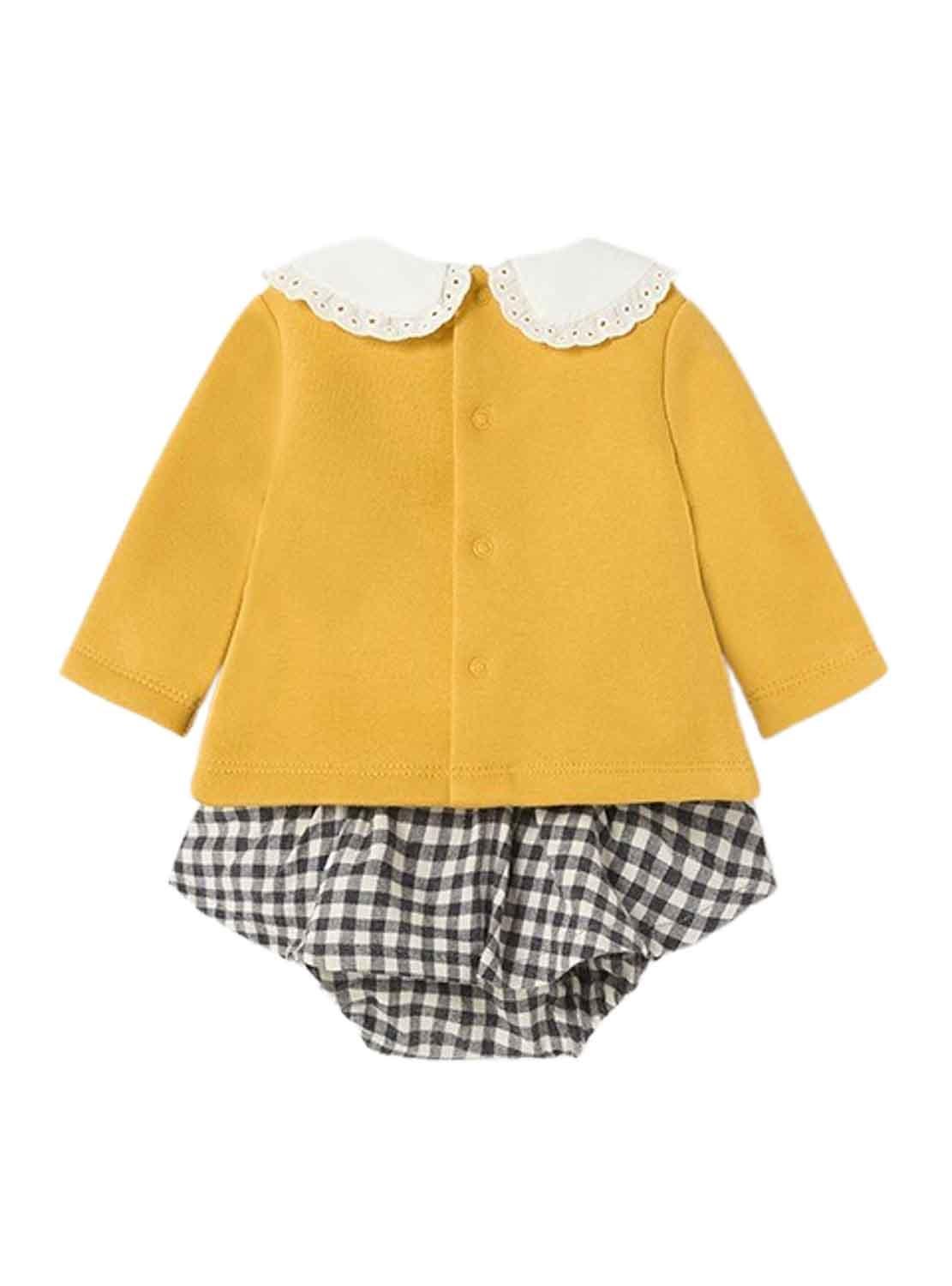 Set Mayoral Bloomer Giallo per Baby