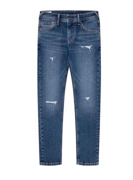 Pantaloni Jeans Pepe Jeans Finly Blu per Bambino