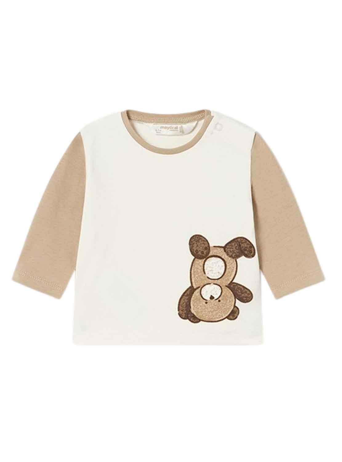 Pack 2 T-Shirts Mayoral Bear Beige per Baby