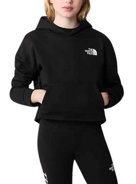 Felpa The North Face Graphic Hoodie Nero Bambina