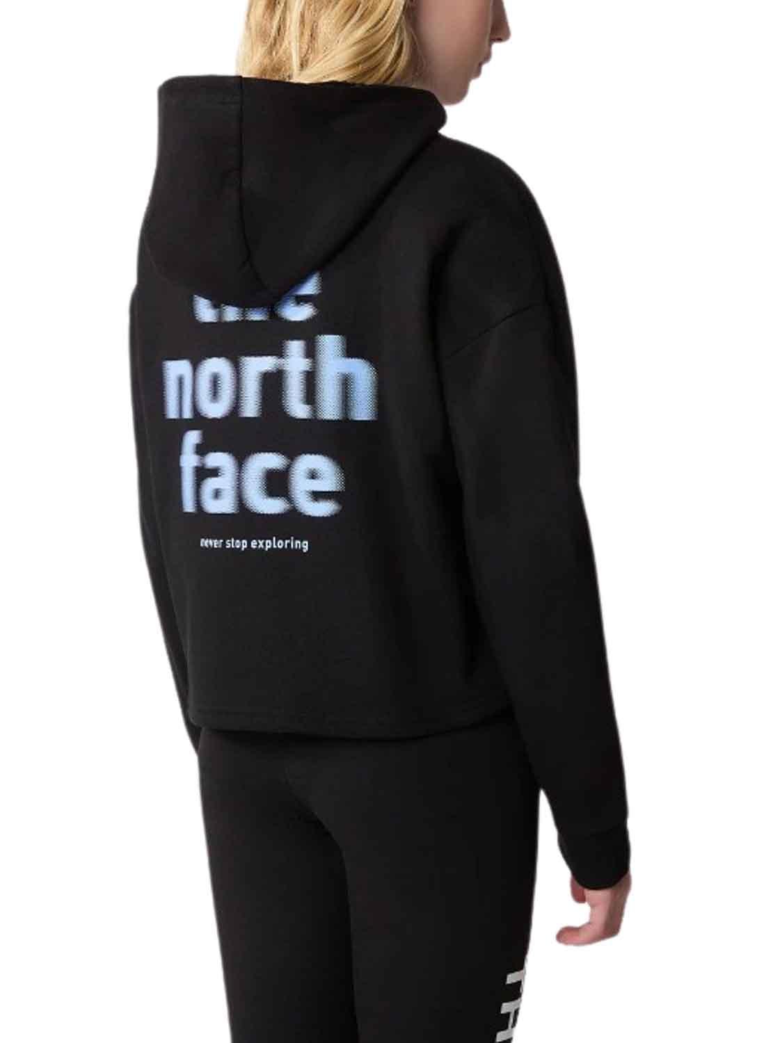 Felpa The North Face Graphic Hoodie Nero Bambina