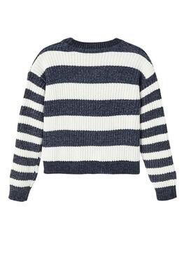 Pullover Name It Nijanna Strisce Blu Blu Navy Bambina