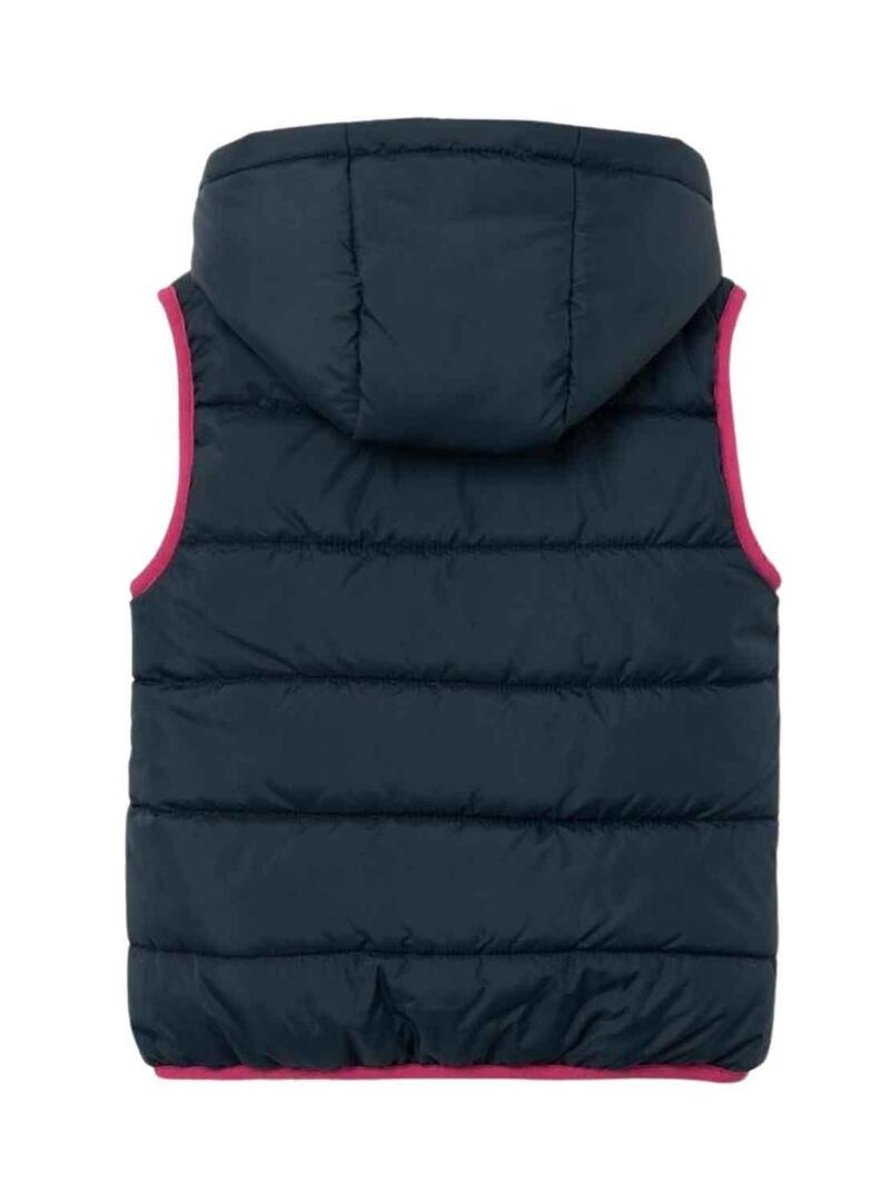 Gilet Name It Memphis Blu Navy per Bambina